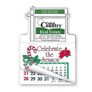 3" x 4 1/4" Calendar Pad Magnets For Sale Sign Shape W/Tear Away Calendar
