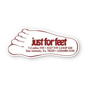 Footprint Foot Shape Vinyl Magnet - 30mil