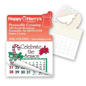 Mortar & Pestle Calendar Pad Sticker W/ Tear Away Calendar
