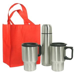 Mug Gift Set w/Non-Woven Gift Tote Bag
