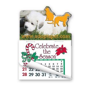 3" x 4 1/4" Calendar Pad Magnets Dog & Cat Shape W/Tear Away Calendar