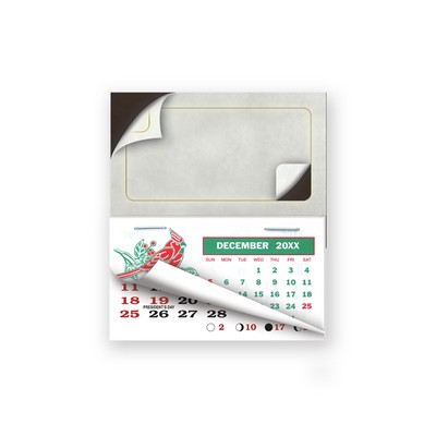 3 1/2" x 4" Peel & Stick Blank Calendar Magnets W/Tear Away Calendar