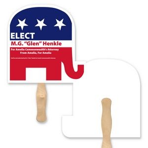 Republican Elephant Shape Single Hand Fan