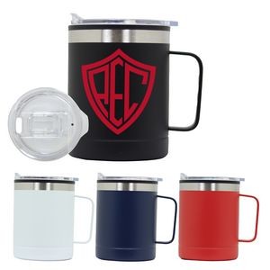 12 oz. Stainless Steel Camp Style Mug with PP/Liner