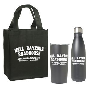 Tumbler and Bottle Set with Non-Woven Mini Gift Tote Bag