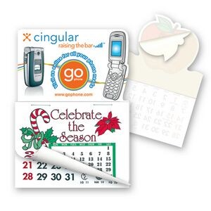 Cell phone Shape Calendar Pad Sticker W/ Tear Away Calendar