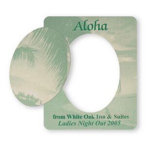 Picture Frame w/ Oval Shape Cut-Out Vinyl Magnet - 30mil