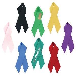 3 1/2" Imprinted Awareness Ribbon with Tape (5/8" width)