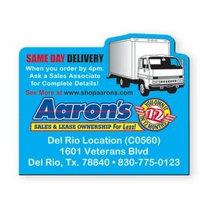 2.5"X3" Delivery Truck Stock Shape Vinyl Magnet - 20mil