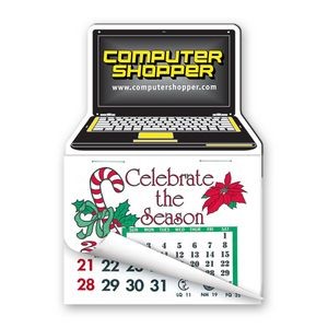 3" x 4 1/4" Calendar Pad Magnets Laptop Shape W/Tear Away Calendar