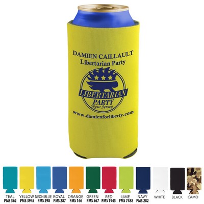 Tall Cooler Pocket Can Coolie 3 Sided Imprinted Beverage Insulator