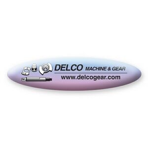 Domed Decal Labels- Oval Domed Decal (3/4"x3")