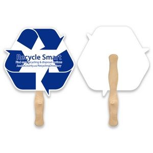 Eco Recycle Shape Single Hand Fan