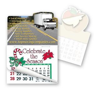 Cargo Truck Shape Calendar Pad Sticker W/ Tear Away Calendar