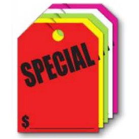 Fluorescent Mirror Hang Tag - Special