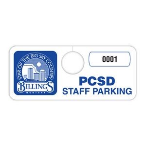 Custom Spot Color Parking Permits (2"x4 3/4")