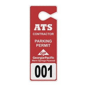 Custom Spot Color Parking Permit (3 1/2"x9 1/4")