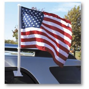 Single-Pane Large Patriotic Clip-On Flag