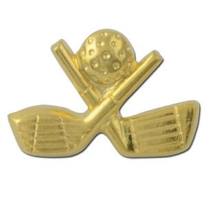Crossed Golf Clubs 1 Lapel Pin