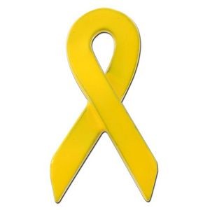 Yellow Awareness Ribbon Lapel Pin