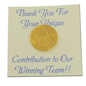 "Winning Through Teamwork" Lapel Pin & Card