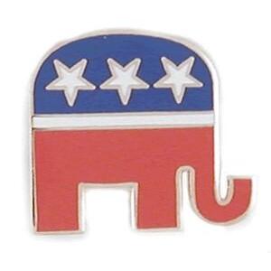 Republican Elephant Lapel Pin