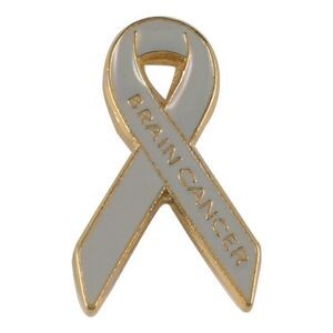 Brain Cancer Awareness Ribbon Lapel Pin