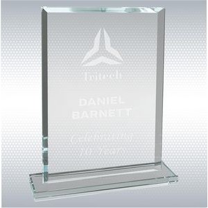 7 3/4" Rectangle Clear Glass Award