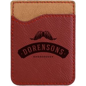 Rose Red Laserable Leatherette Phone Wallet