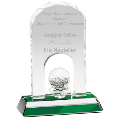 5 1/4" Crystal Golf Award