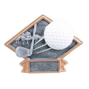 Golf Diamond Plate Resin (6" x 4 1/2")