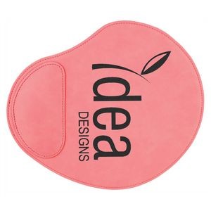 Pink Laserable Leatherette Mouse Pad (9" x 10 1/4")
