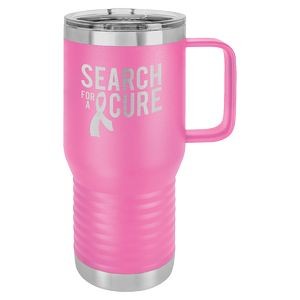 Polar Camel 20 Oz. Pink Vacuum Insulated Travel Mug w/Slider Lid