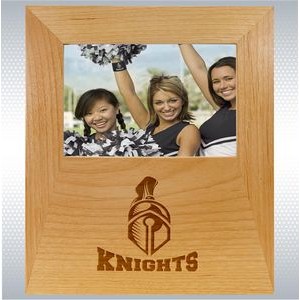 Genuine Red Alder 4"x 6" Picture Frame with 4 1/2" x 8" Engraving Area