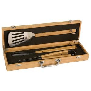 Bamboo Barbecue Tool Gift Set