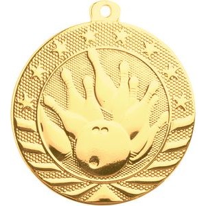 2" Starbrite Bowling Medal