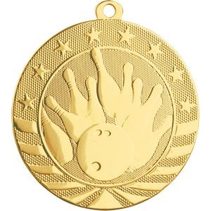 2 3/4" Starbrite Bowling Medal