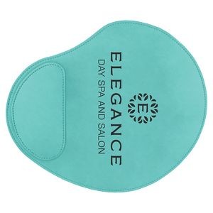 Teal Blue Laserable Leatherette Mouse Pad (9" x 10 1/4")
