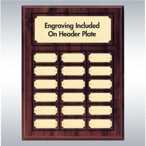 Perpetual Cherry Finish Plaque w/18 Plates (12