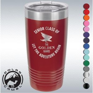 20 Oz. Maroon Red Vacuum Insulated Tumbler w/Clear Lid