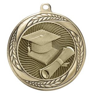 Laurel Wreath Scholastic Medal w/ Red White & Blue Ribbon