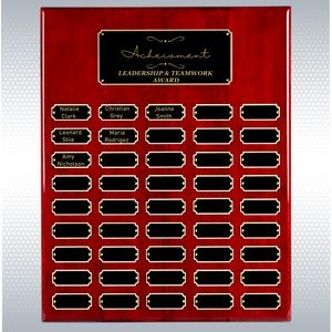 Rosewood Piano Finish 45 Plate Perpetual Plaque (16" x 20")