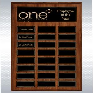 24 Plate Recognition Pocket Perpetual Plaque (12"x15")