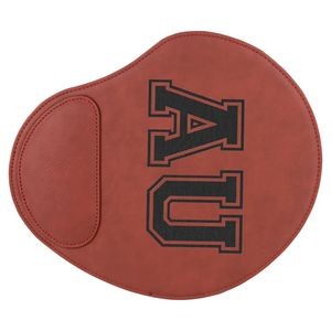 Rose Red Laserable Leatherette Mouse Pad (9" x 10 1/4")