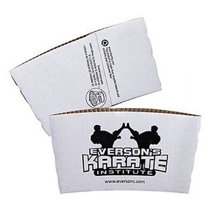 White Coffee Cup Sleeves - Quick Ship