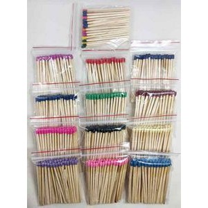 80mm (approx. 3 in.) Bulk Wooden Match Sticks - 45 ct. bags (approximate count)
