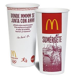22 Oz. Paper Cold Cup - Flexographic Printed
