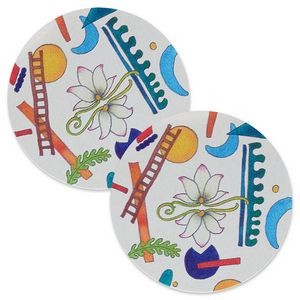 80 Point 3.5"Pulp Board Coasters, DIGITAL PRINT - Round