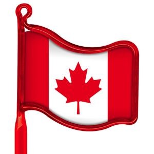 Inkbend Standard Billboard Pens W/ Canada Flag Stock Insert