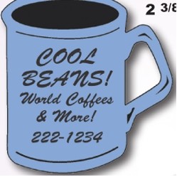 Coffee Cup Indoor Magnet (2 3/8"x2 9/16")